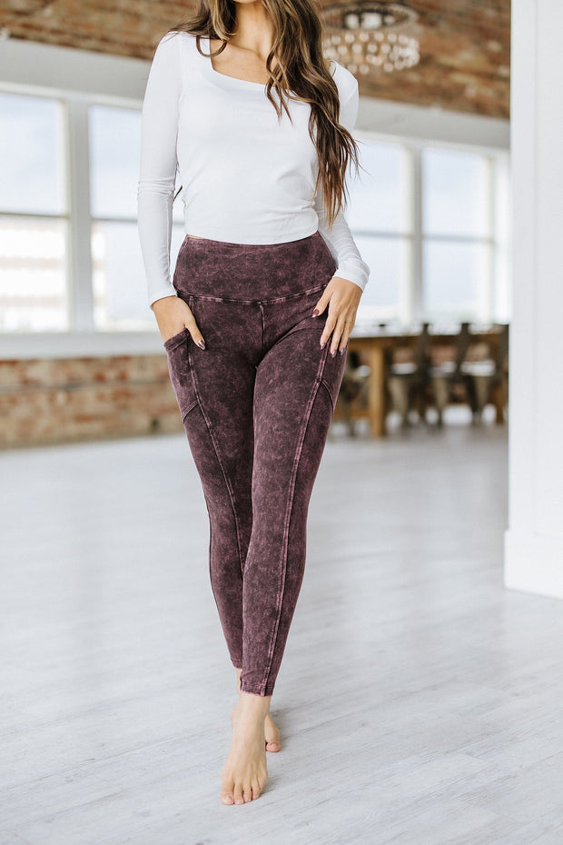 Bonnie Mineral Washed Leggings | S-XL