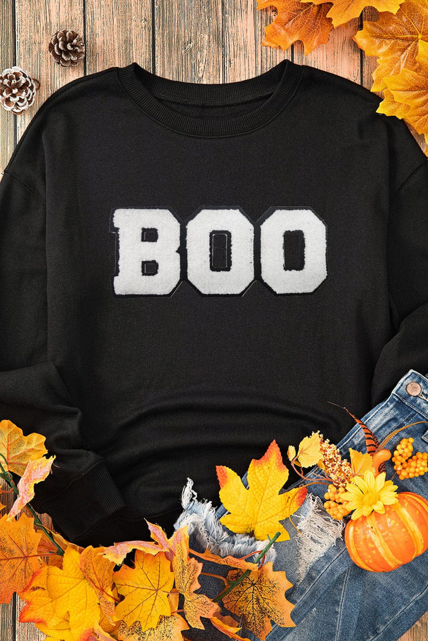 SALE - BOO Crewneck Graphic Sweatshirt | Size Small