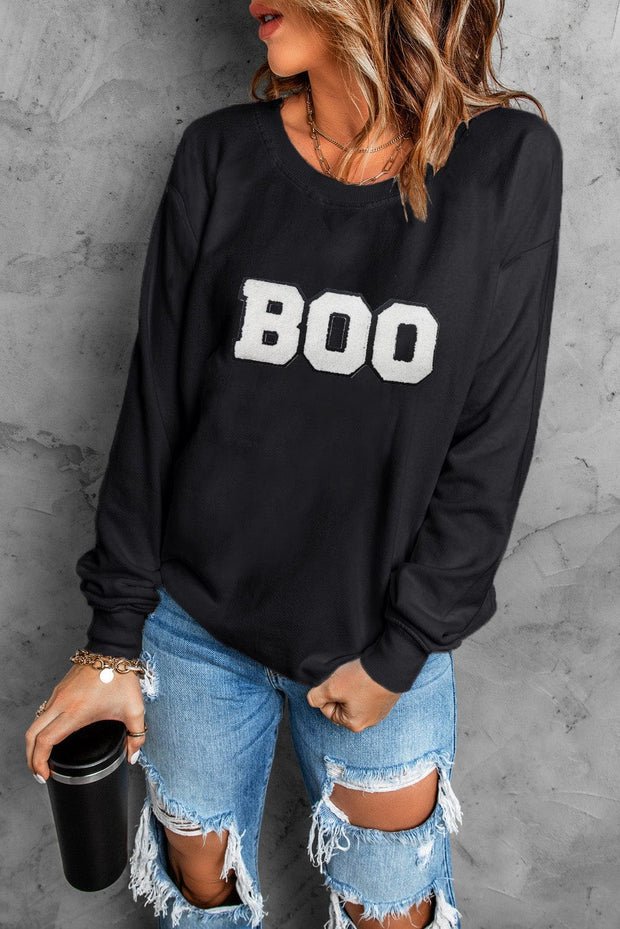 SALE - BOO Crewneck Graphic Sweatshirt | Size Small