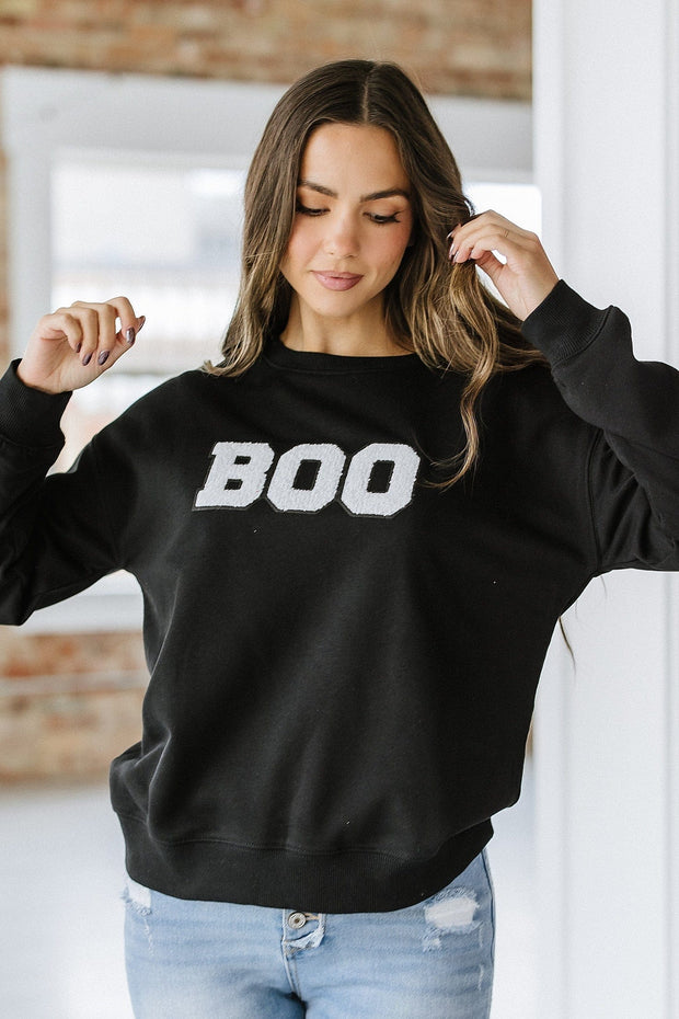 SALE - BOO Crewneck Graphic Sweatshirt | Size Small