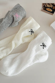 Bow Knot Cotton Ankle Socks