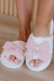 Bowknot Fluffy Slippers | DROPSHIP