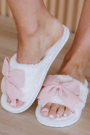 Bowknot Fluffy Slippers | DROPSHIP