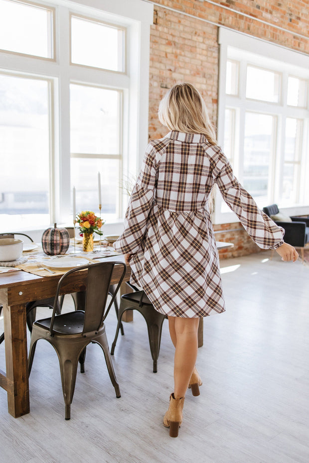 Bradley Plaid Shirt Dress | S-XL