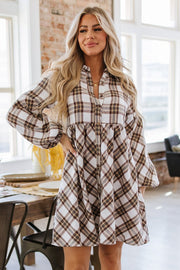 Bradley Plaid Shirt Dress | S-XL