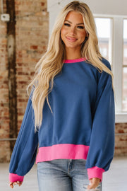 Brandie Contrast Trim Sweatshirt | DROPSHIP