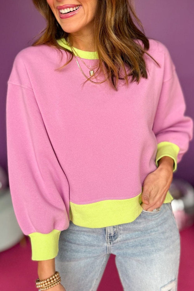 Brandie Contrast Trim Sweatshirt | S-XL