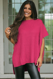 Brandt Side Slit Oversized Sweater | S-XL