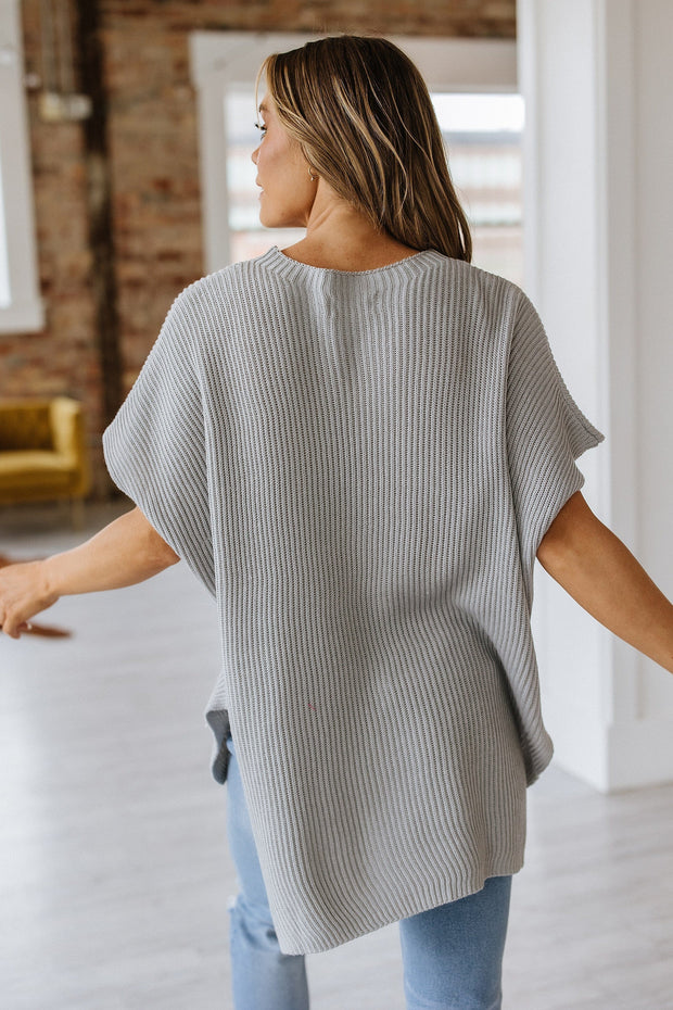 Brandt Side Slit Oversized Sweater | S-XL
