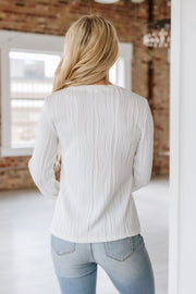 Branson Textured Long Sleeve Top