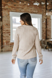 Branson Textured Long Sleeve Top | S-2XL