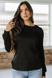 Branson Textured Long Sleeve Top | S-2XL