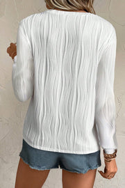 Branson Textured Long Sleeve Top | S-2XL