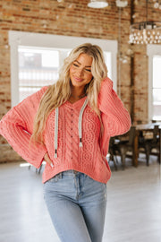 Briar Cable Knit Drawstring Sweater | S-XL | PRE ORDER