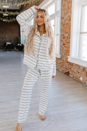 Bronte Striped Pajamas Set | S-XL