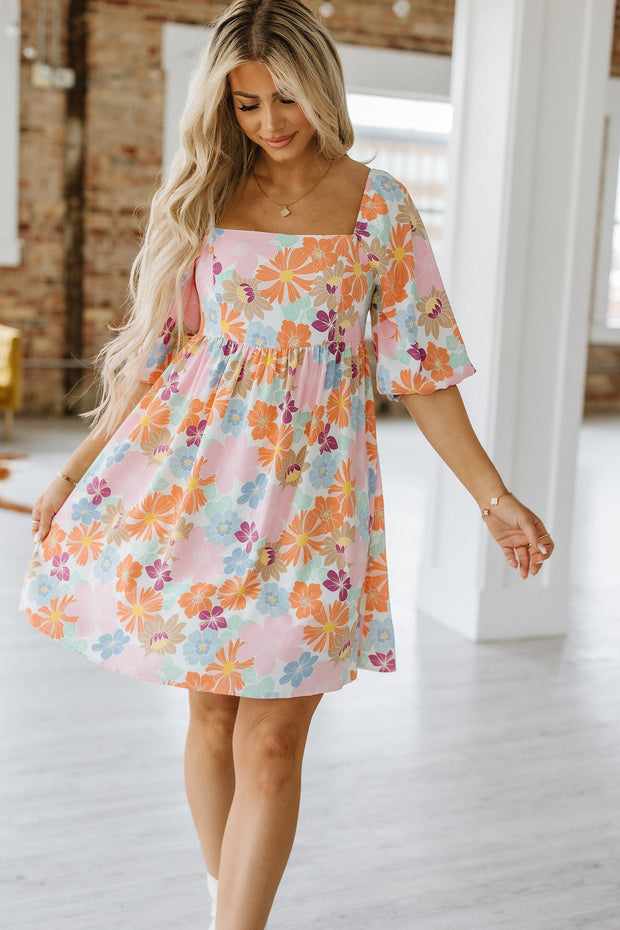 Brooke Square Neck Babydoll Dress | S-XL