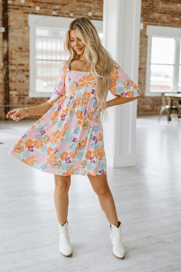 Brooke Square Neck Babydoll Dress | S-XL