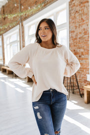 Brynleigh Waffle Knit Top | S-2XL