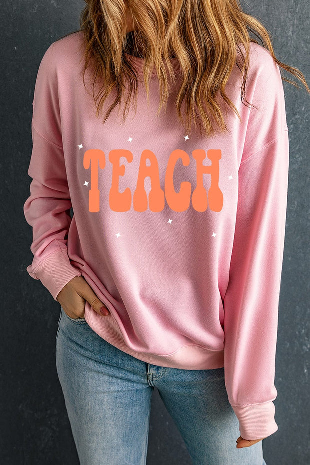 Bubble Letter Teacher Graphic Sweatshirt | PRE ORDER