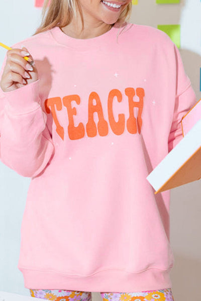 Bubble Letter Teacher Graphic Sweatshirt | PRE ORDER