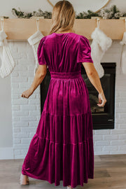 Gracie Velvet Tiered Maxi Dress | S-XL | PRE ORDER