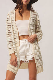 Sharon Open Knit Cardigan | S-XL