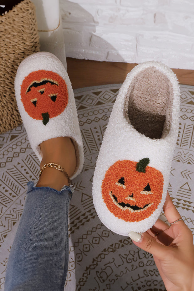 Pumpkin Plush Slippers