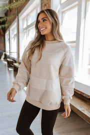 Calla Patchwork Pullover Sweatshirt | S-XL | Preorder 12/17