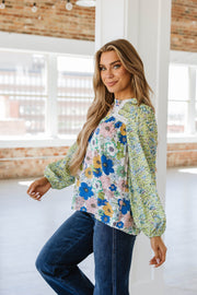 Caroline Mixed Floral Blouse | S-2XL | PRE ORDER