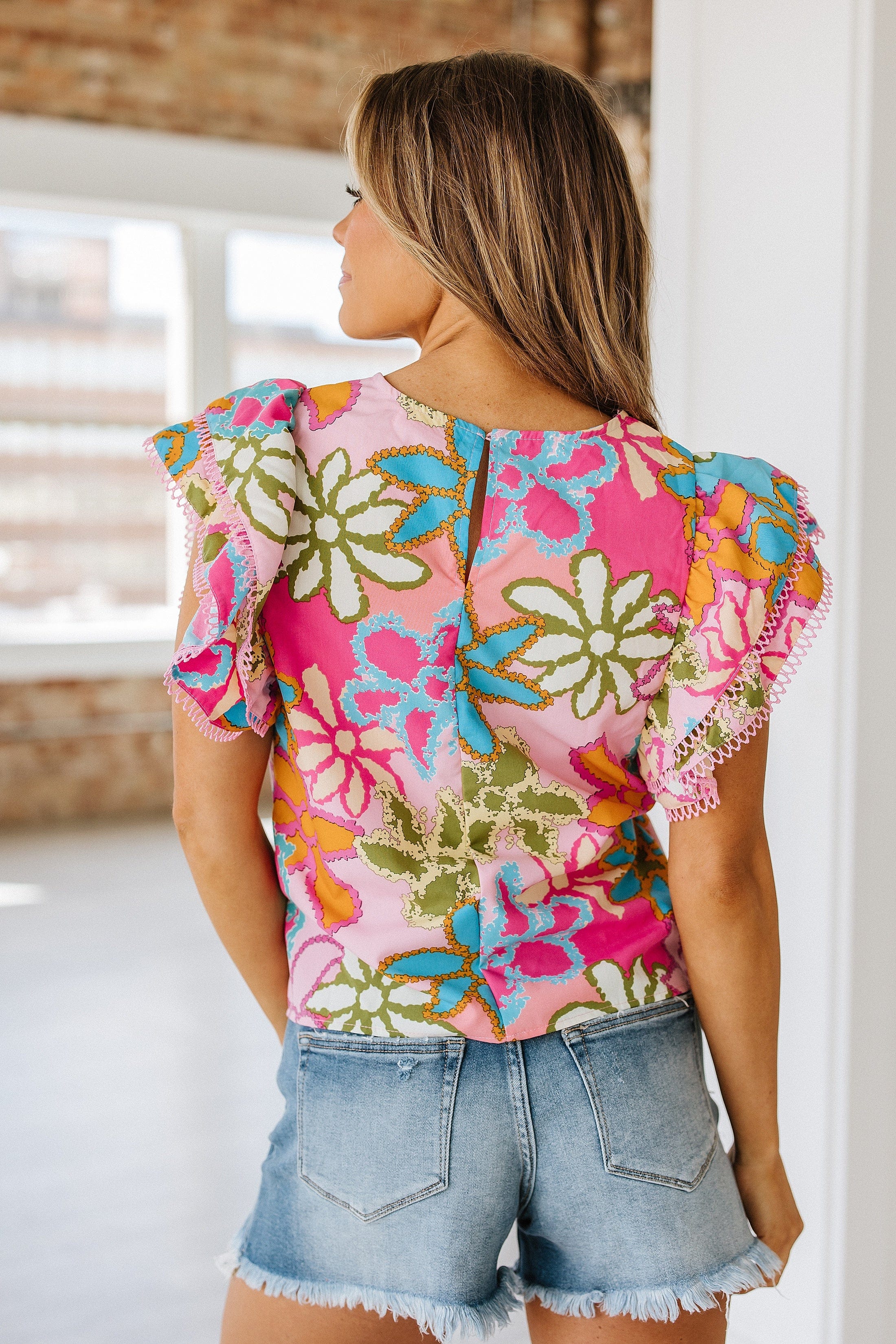 Cashay Tiered Ruffle Sleeve Blouse | DROPSHIP