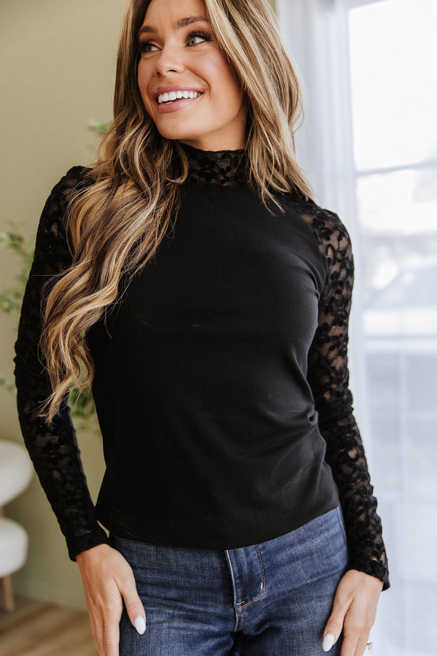 Channing Lace Long Sleeve Top | DROPSHIP