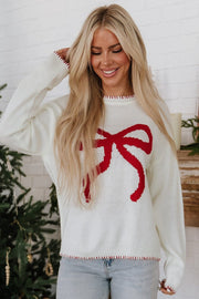 Charlie Bow Knit Sweater | DROPSHIP