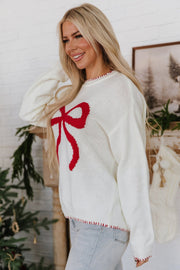 Charlie Bow Knit Sweater | DROPSHIP