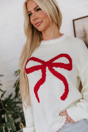 Charlie Bow Knit Sweater | DROPSHIP