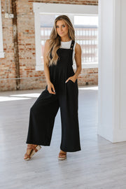 Chaz Wide Leg Pocketed Overalls | S-XL
