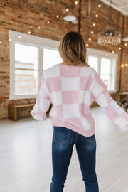 Checkered Bishop Sleeve Sweater | S-XL | Pre Order 7/19