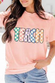 Checkered Teach Graphic Tee