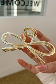 Cherry Bow Metal Claw Clip