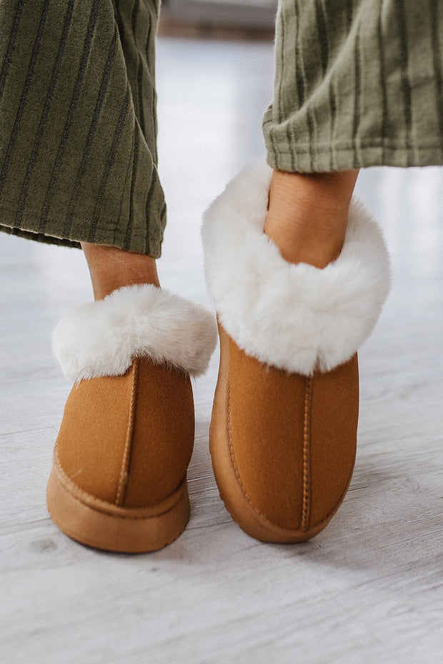 Chestnut Plush Suede Flats | PRE ORDER 10/24