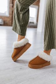 Chestnut Plush Suede Flats | PRE ORDER 10/24