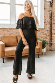 SALE - Chic Ruffle Backless Jumpsuit