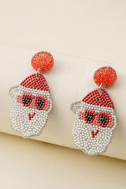 SALE - Christmas Beaded Acrylic Earrings