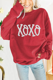 Christmas Print Drop Sleeve Pullover Sweatshirts | PRE ORDER