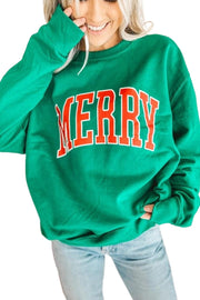 Christmas Print Drop Sleeve Pullover Sweatshirts | PRE ORDER