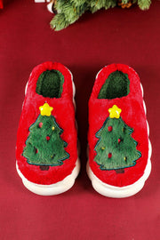 Christmas Tree Graphic Plush Slippers | DROPSHIP