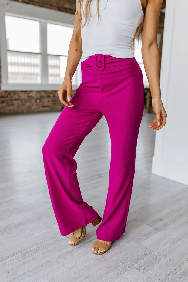 Clancy Belted Straight Pants