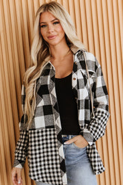 Clarisse Plaid Patchwork Shacket