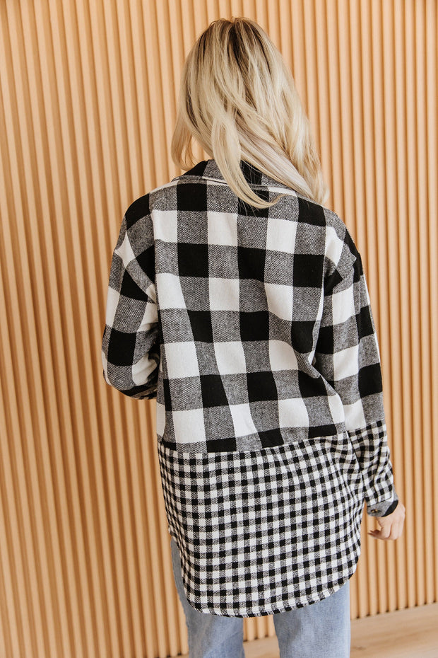Clarisse Plaid Patchwork Shacket