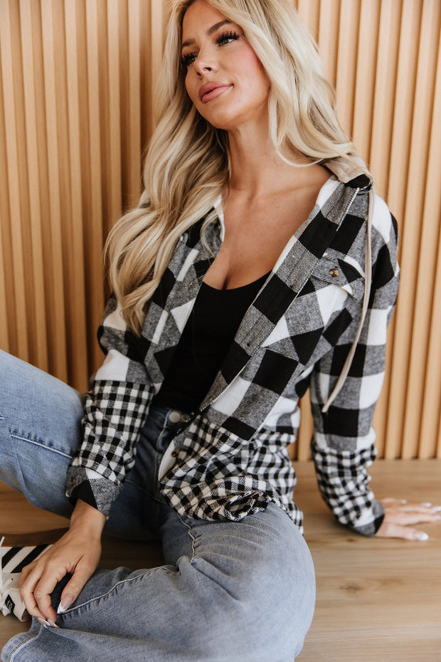 Clarisse Plaid Patchwork Shacket