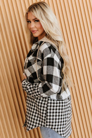 Clarisse Plaid Patchwork Shacket